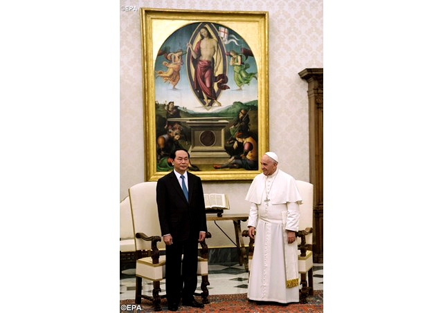 Chủ tịch Nước Việt Nam yết kiến Đức Giáo Hoàng